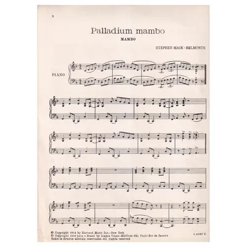 Palladium Mambo  - Mambo