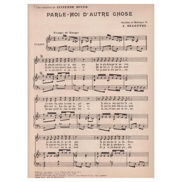 Parle - Moi D'Autre Chose