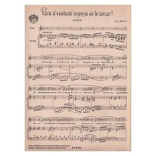 Para a Ventura Imensa de Te Amar! - Canção