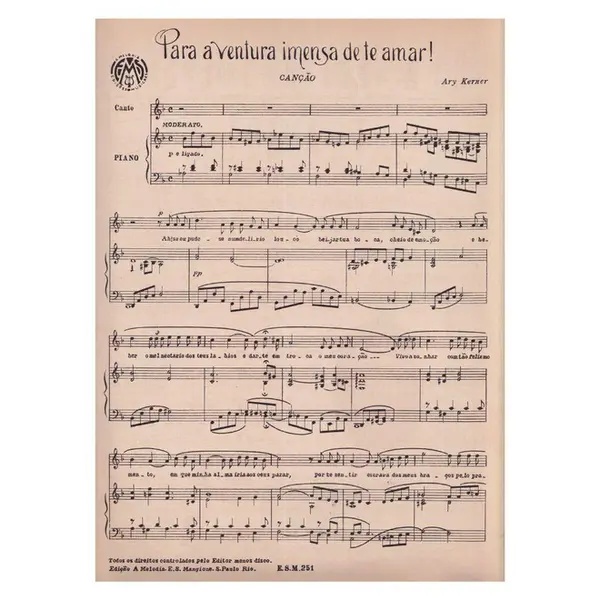 Para a Ventura Imensa de Te Amar! - Canção
