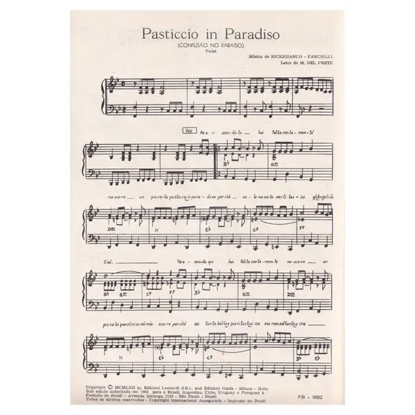Pasticcio in Paradiso