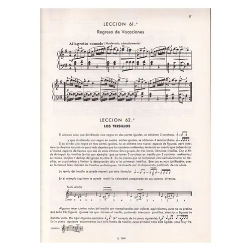 Novo Método para Piano - 3 Parte (N. 61 - 90)