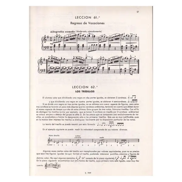 Novo Método para Piano - 3 Parte (N. 61 - 90)