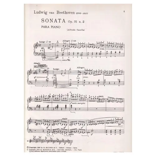 Sonata Op.031 N.2 - Casella