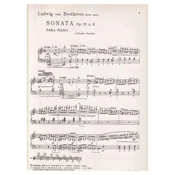 Sonata Op.031 N.2 - Casella