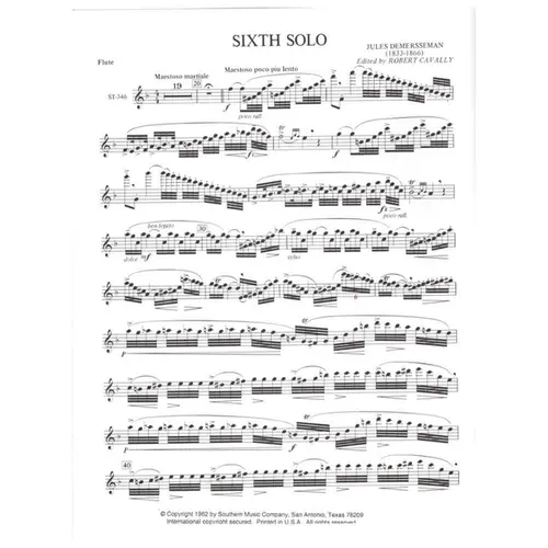 Sixth Solo De Concert (Italian Concerto)