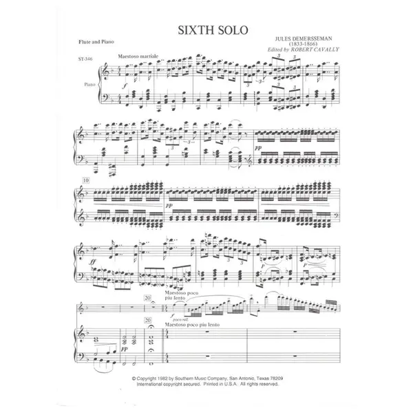 Sixth Solo De Concert (Italian Concerto)