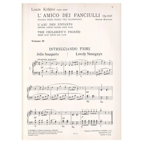 L`Amico Dei Fanciulli - Op.243  Vol.2