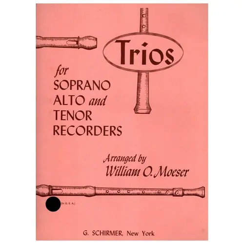 Trios for soprano alto and tenor recorders