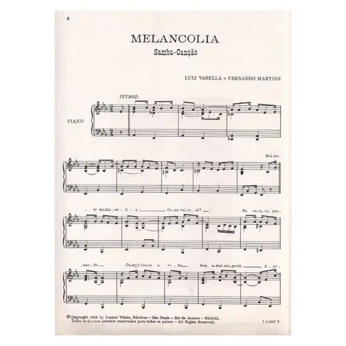 Melancolia - Samba Canção