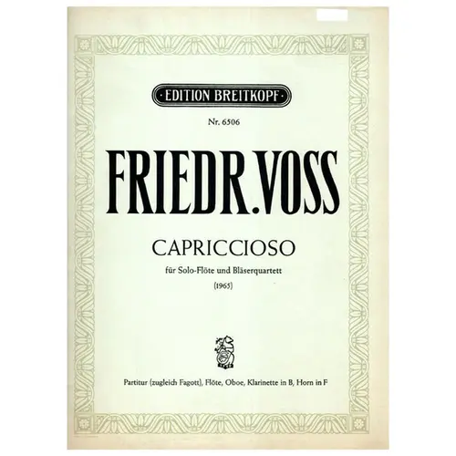 Capriccioso fur Solo-flote und blaserquartett