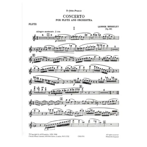 Concerto For Flute And Orchestra Op.36 (Flute/Piano)