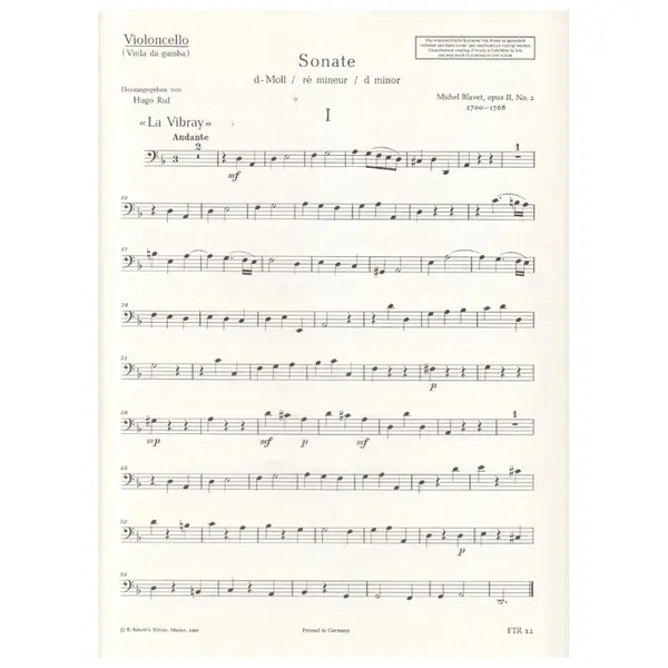 Sonate D-Moll  Op. II,  N.2