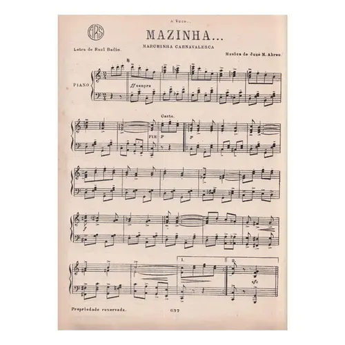Mazinha - Marchinha Carnavalesca