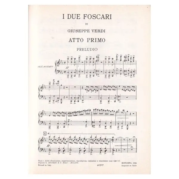 I Due Foscari - Vocal Score