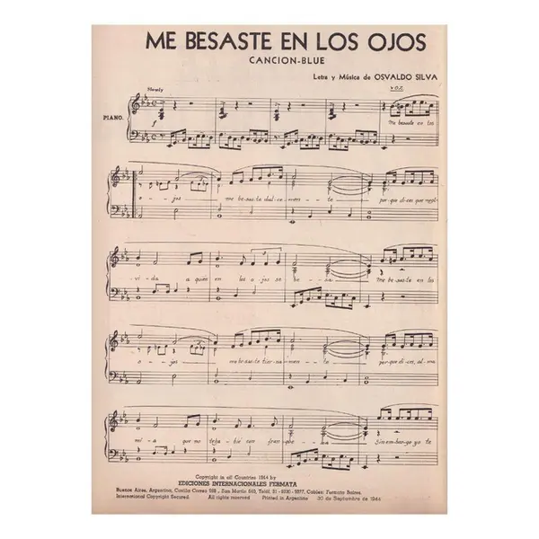 Me Besaste em Los Ojos - Cancion Blue