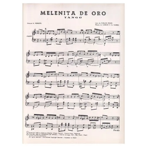 Melenita de Oro - Tango