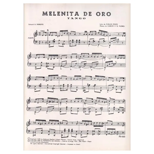 Melenita de Oro - Tango