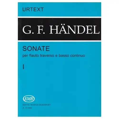Sonate Per Flauto Traverso e basso continuo - Vol.1 - Urtext