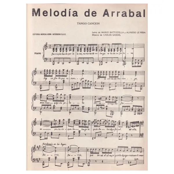 Melodia De Arrabal - Tango Cancion