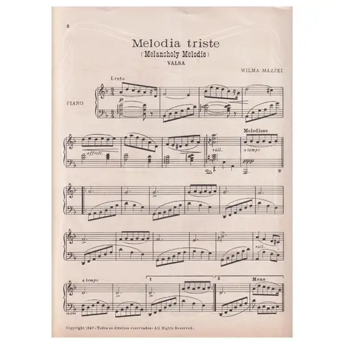 Melodia Triste(Melancholy Melodie)