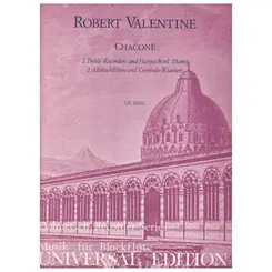 Chacone for 2 treble recorders and Harpischord (piano)