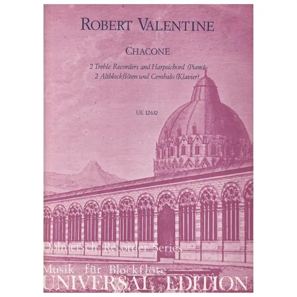 Chacone for 2 treble recorders and Harpischord (piano)