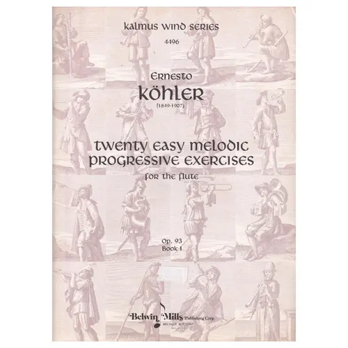 Twenty Easy Melodic Progressive Exercises for flute Op. 93 Book I
