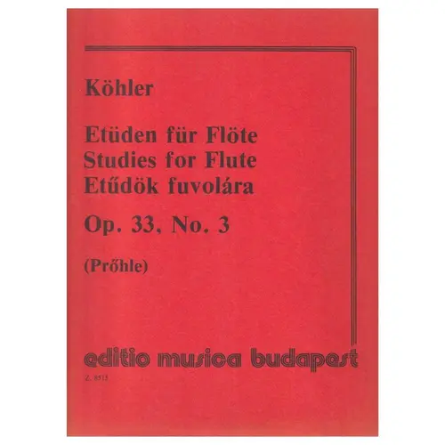 Studies for flute Op.33 n.3