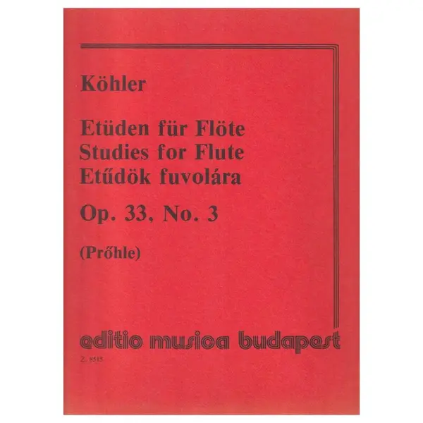 Studies for flute Op.33 n.3