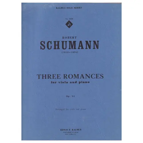 Three Romances for viola and piano - op. 94