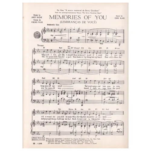 Memories Of You(Lembranças de Você) - Fox Trot
