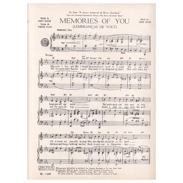 Memories Of You(Lembranças de Você) - Fox Trot