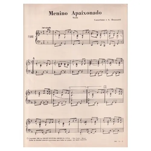 Menino Apaixonado - Toada