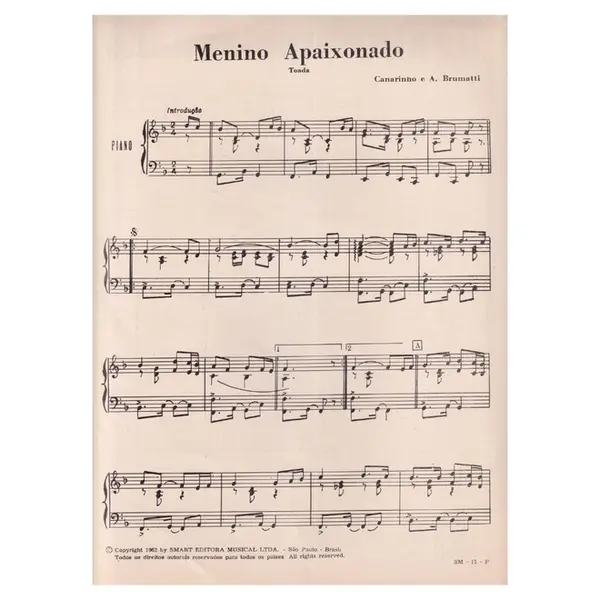 Menino Apaixonado - Toada