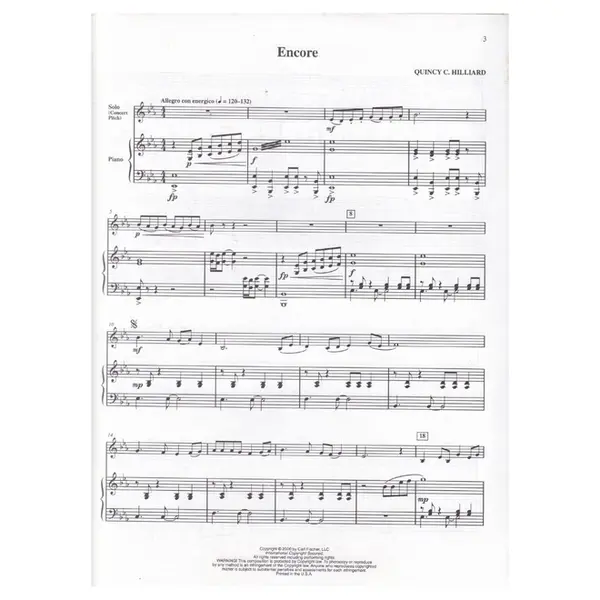 Encore for flute and piano