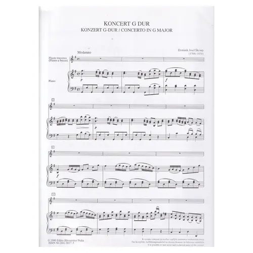 Koncert G Dur para Flauta e Orquestra