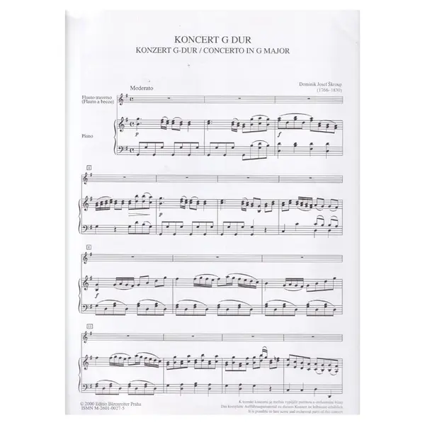 Koncert G Dur para Flauta e Orquestra