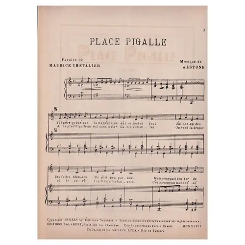 Place Pigalle - Chanson