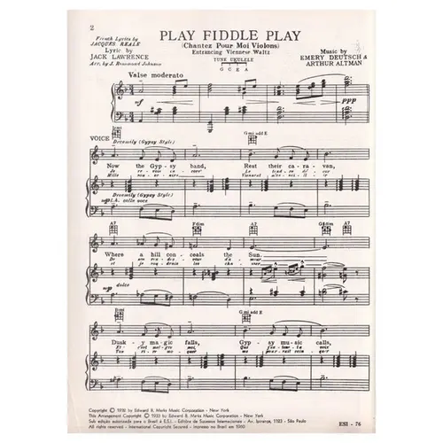 Play,Fiddle,Play(Chantez Pour Moi Violons)