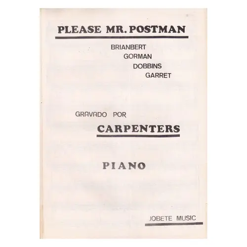 Please Mr. Postman  (Edição Antiga)