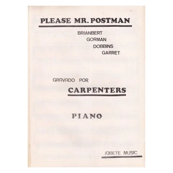 Please Mr. Postman  (Edição Antiga)