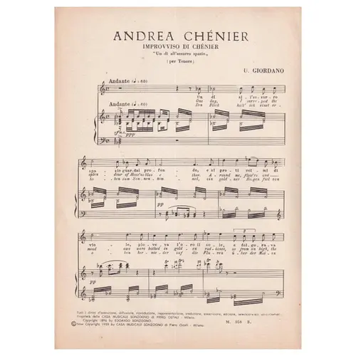 Andrea Chenier - Improvviso Di Chenier