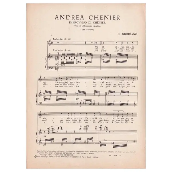 Andrea Chenier - Improvviso Di Chenier