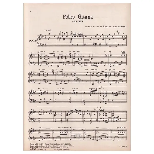 Pobre Gitana - Canción