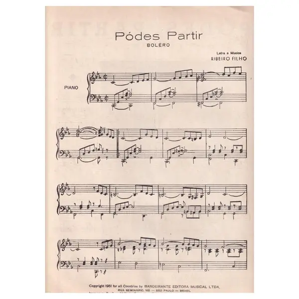 Pódes Partir  - Bolero