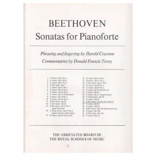 Sonata n. 26 E flat major, op.81a (les adieux)