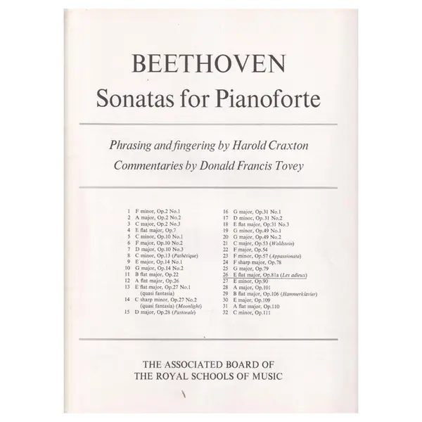 Sonata n. 26 E flat major, op.81a (les adieux)