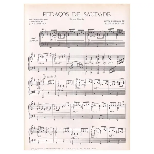 Pedaços De Saudade - Samba Canção