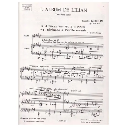 L`Album De Lilian - Op.149-B  - 4 Pieces